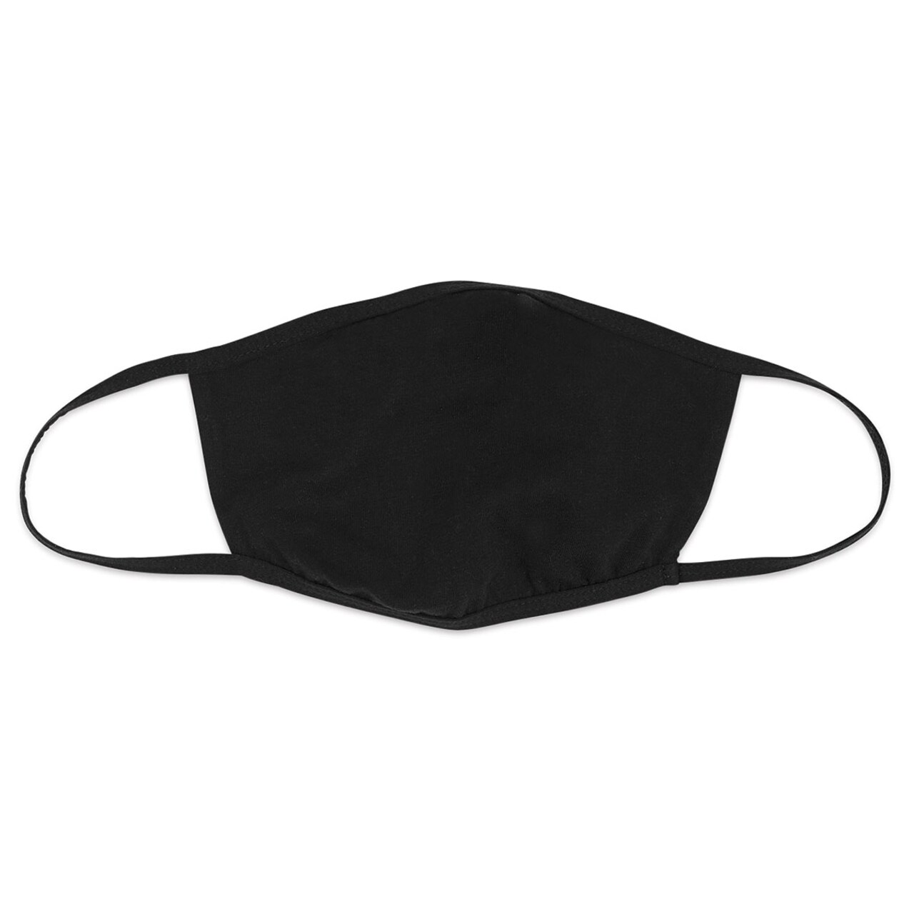 Bella Canvas Adult Reusable Face Mask - Black, M/L, Package of 5